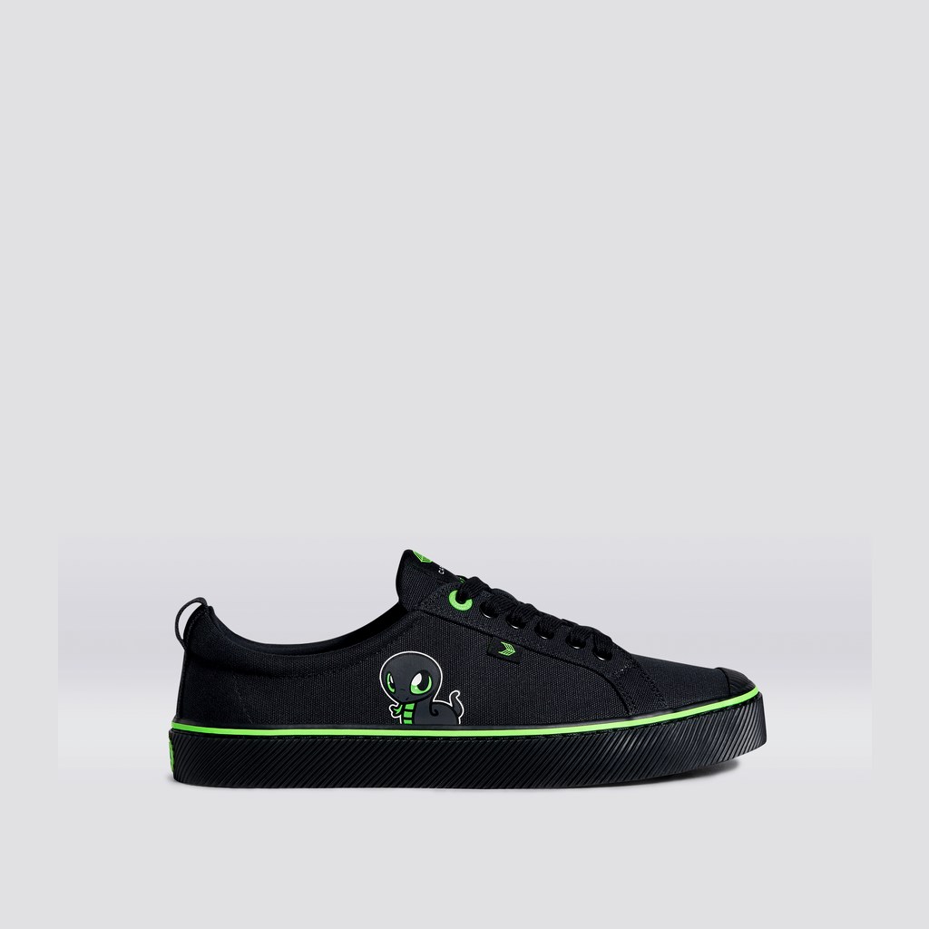 OCA LOW Cariuma Low Top Tela Vegan Noir Homme | AFW-9606729